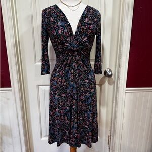 Salaam Boho Floral Dress with 3/4 Sleeve